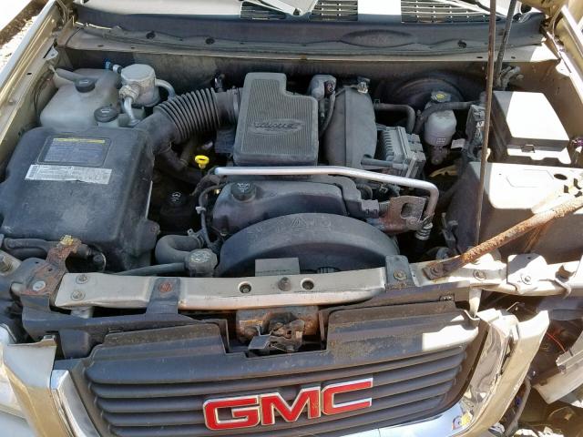 1GKDT13S252237536 - 2005 GMC ENVOY BEIGE photo 7