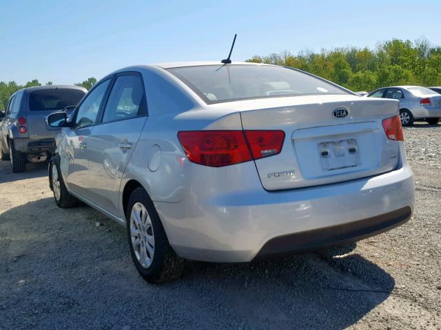 KNAFU4A22A5306219 - 2010 KIA FORTE EX SILVER photo 3