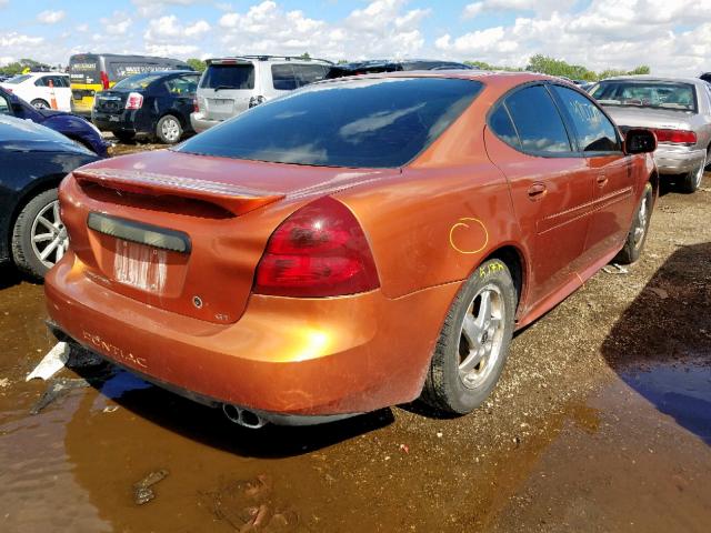 2G2WS522141237871 - 2004 PONTIAC GRAND PRIX ORANGE photo 4