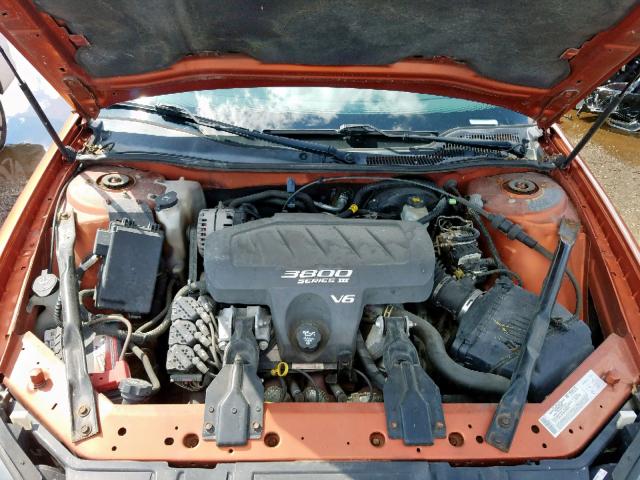 2G2WS522141237871 - 2004 PONTIAC GRAND PRIX ORANGE photo 7