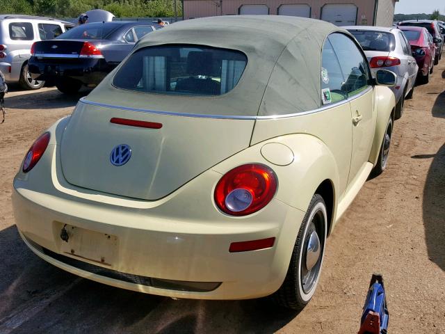 3VWPF31Y36M326381 - 2006 VOLKSWAGEN NEW BEETLE ყვითელი ფოტო 4