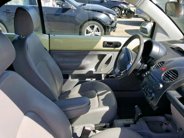 3VWPF31Y36M326381 - 2006 VOLKSWAGEN NEW BEETLE ყვითელი ფოტო 5