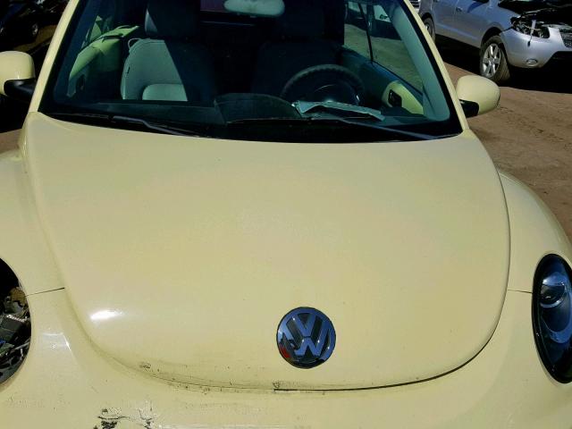 3VWPF31Y36M326381 - 2006 VOLKSWAGEN NEW BEETLE ყვითელი ფოტო 7
