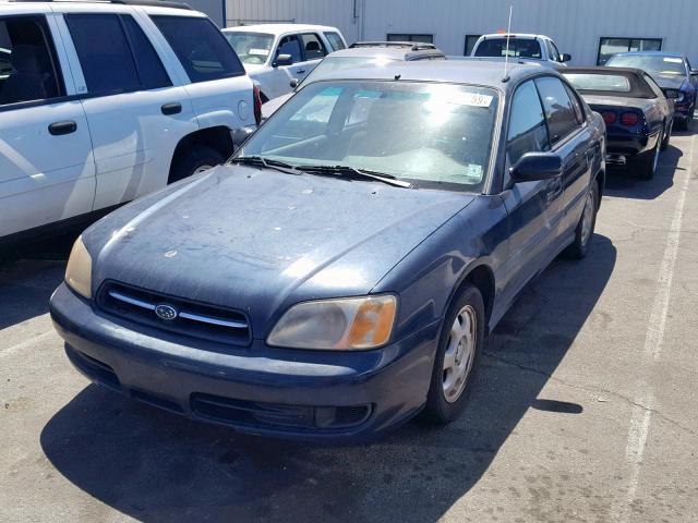 4S3BE6358Y7206769 - 2000 SUBARU LEGACY L BLUE photo 2