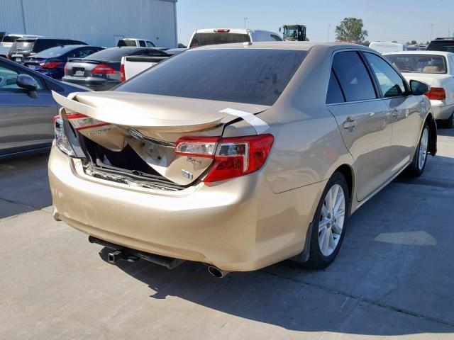 4T1BD1FK6CU019950 - 2012 TOYOTA CAMRY HYBR GOLD photo 4