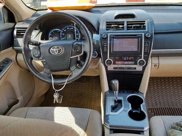 4T1BD1FK6CU019950 - 2012 TOYOTA CAMRY HYBR GOLD photo 9