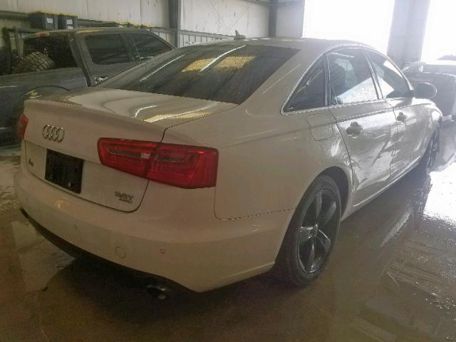 WAUBGAFC7CN005986 - 2012 AUDI A6 WHITE photo 4