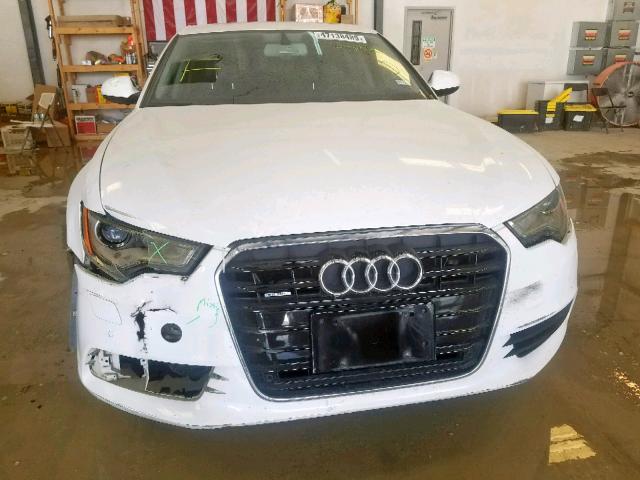 WAUBGAFC7CN005986 - 2012 AUDI A6 WHITE photo 9