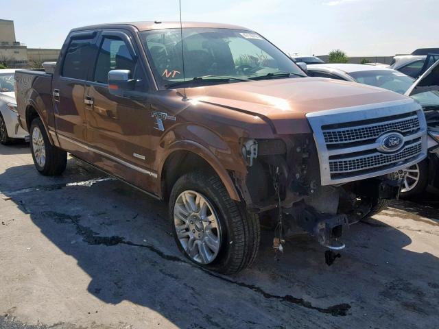 1FTFW1ET5BFA94071 - 2011 FORD F150 CREW BROWN photo 1