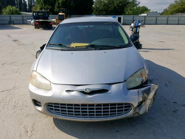 1C3EL46X53N503303 - 2003 CHRYSLER SEBRING LX SILVER photo 9