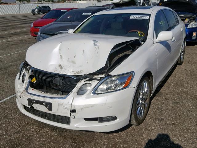 JTHBC96S775004779 - 2007 LEXUS GS 450H WHITE photo 2