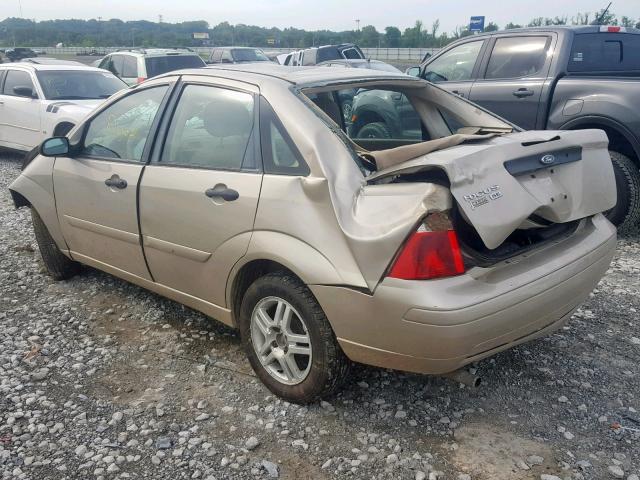 1FAFP34N87W341902 - 2007 FORD FOCUS ZX4 TAN photo 3