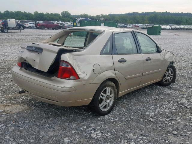 1FAFP34N87W341902 - 2007 FORD FOCUS ZX4 TAN photo 4