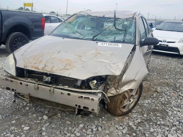 1FAFP34N87W341902 - 2007 FORD FOCUS ZX4 TAN photo 9