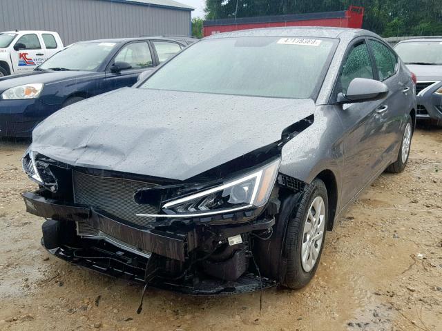 5NPD74LF3KH465883 - 2019 HYUNDAI ELANTRA SE GRAY photo 2