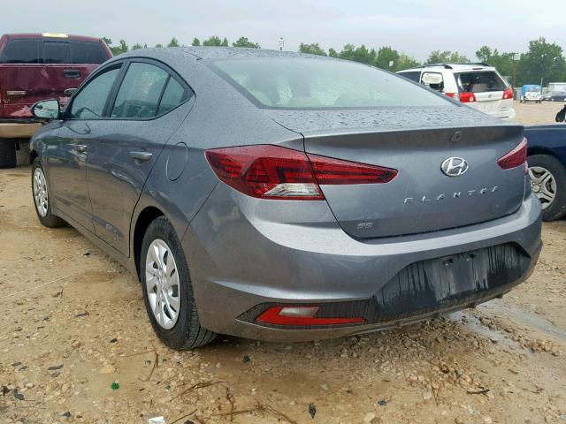 5NPD74LF3KH465883 - 2019 HYUNDAI ELANTRA SE GRAY photo 3