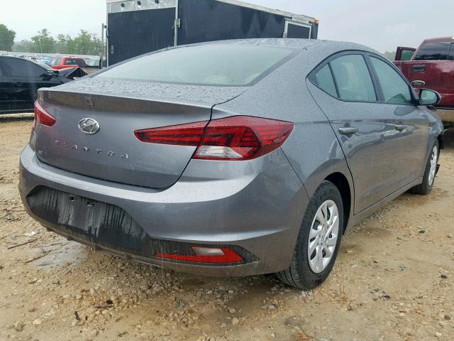 5NPD74LF3KH465883 - 2019 HYUNDAI ELANTRA SE GRAY photo 4