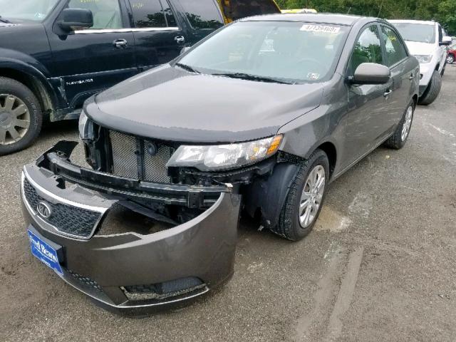 KNAFU4A21C5554934 - 2012 KIA FORTE EX GRAY photo 2