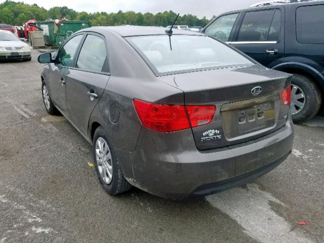 KNAFU4A21C5554934 - 2012 KIA FORTE EX GRAY photo 3