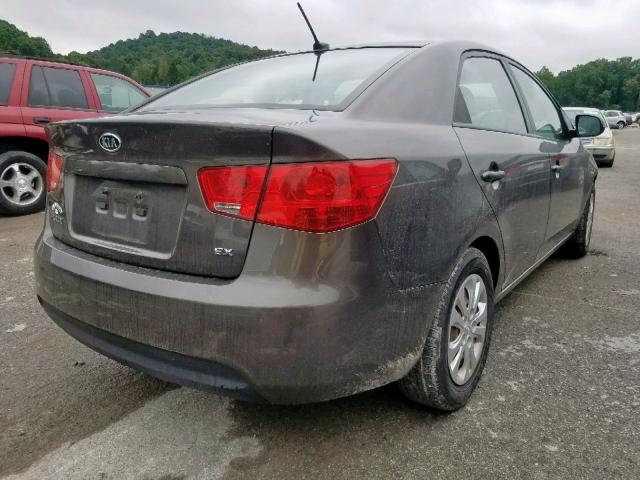 KNAFU4A21C5554934 - 2012 KIA FORTE EX GRAY photo 4