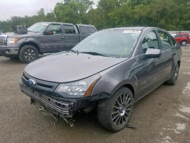 1FAHP3GN3BW144617 - 2011 FORD FOCUS SES GRAY photo 2