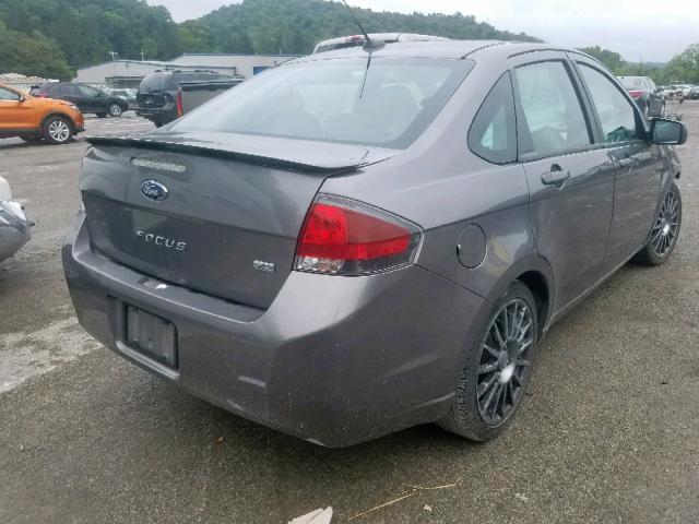 1FAHP3GN3BW144617 - 2011 FORD FOCUS SES GRAY photo 4