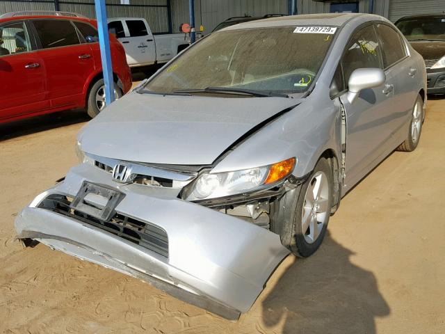 1HGFA16827L082267 - 2007 HONDA CIVIC EX SILVER photo 2