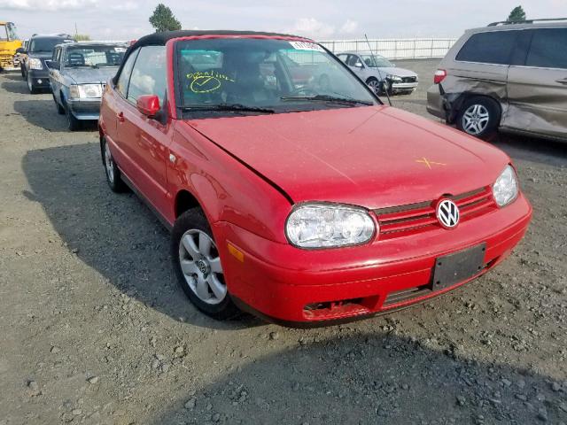 3VWDC21V92M803661 - 2002 VOLKSWAGEN CABRIO GLX RED photo 1