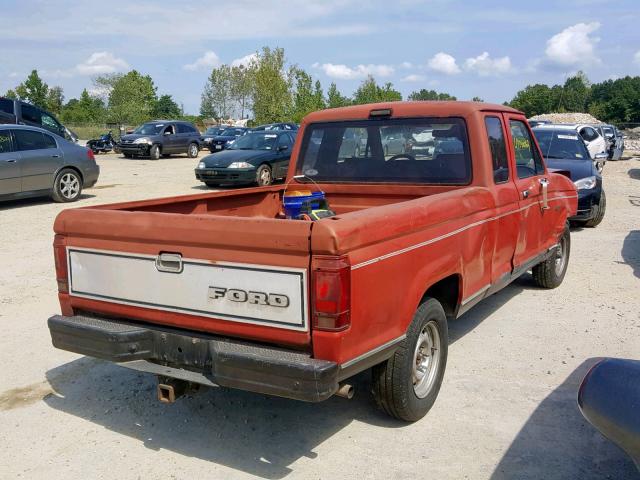 1FTCR14T0GPA75490 - 1986 FORD RANGER SUP RED photo 4