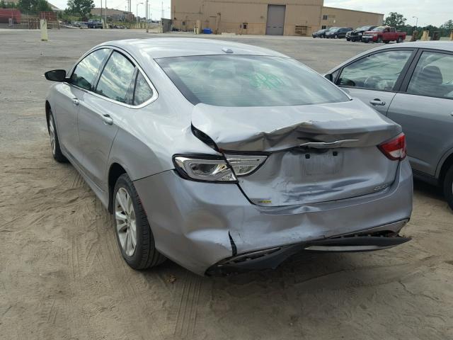 1C3CCCAB2FN679694 - 2015 CHRYSLER 200 LIMITE SILVER photo 3