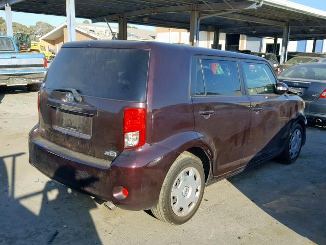 JTLZE4FE5B1140419 - 2011 TOYOTA SCION XB მუქწითელი ფოტო 4
