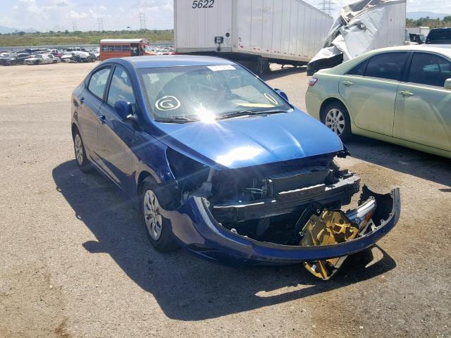 KMHCT4AE6GU950545 - 2016 HYUNDAI ACCENT SE BLUE photo 1