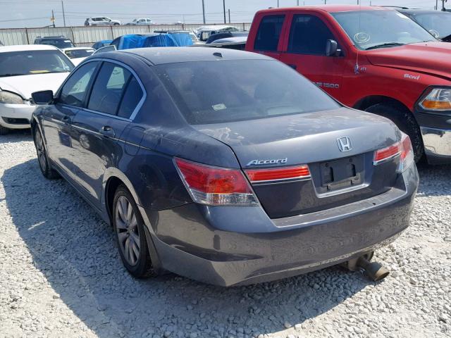 1HGCP2F89BA097960 - 2011 HONDA ACCORD EXL GRAY photo 3