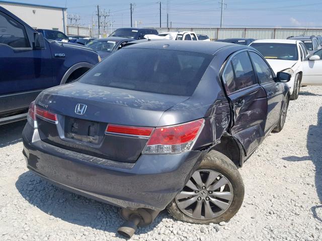 1HGCP2F89BA097960 - 2011 HONDA ACCORD EXL GRAY photo 4