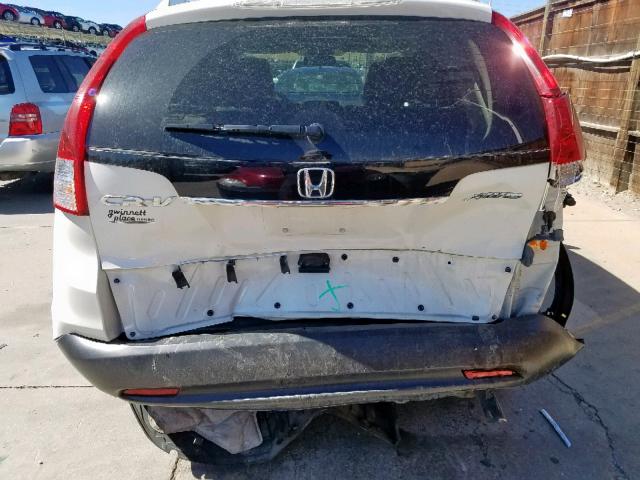 5J6RM4H72EL026328 - 2014 HONDA CR-V EXL WHITE photo 9