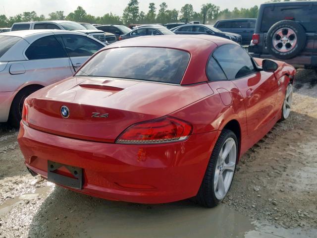 WBALL5C57DJ104670 - 2013 BMW Z4 SDRIVE2 RED photo 4