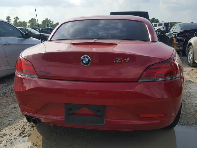 WBALL5C57DJ104670 - 2013 BMW Z4 SDRIVE2 RED photo 6