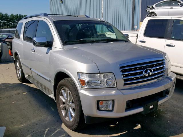 5N3AA08C08N914508 - 2008 INFINITI QX56 SILVER photo 1