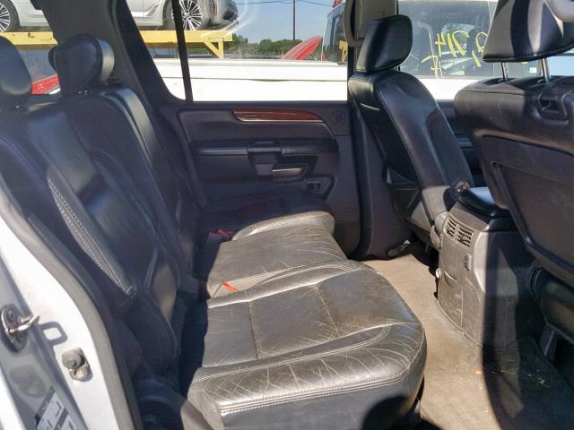 5N3AA08C08N914508 - 2008 INFINITI QX56 SILVER photo 6