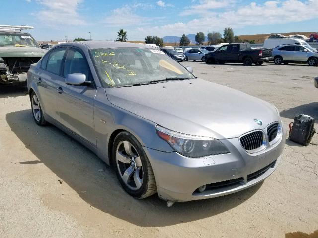 WBANE53597CW62614 - 2007 BMW 525 I SILVER photo 1