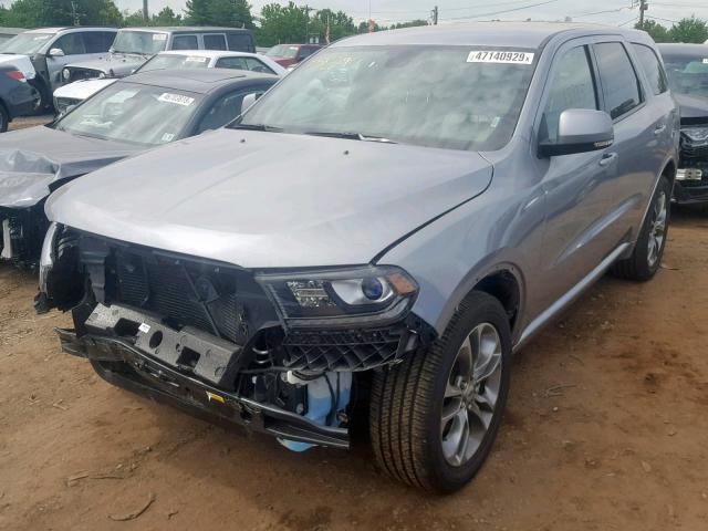 1C4RDHDG2KC684407 - 2019 DODGE DURANGO GT GRAY photo 2