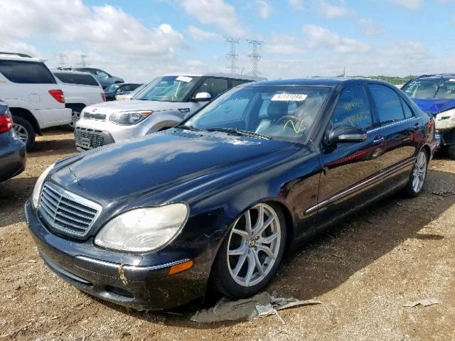 WDBNG75J62A290462 - 2002 MERCEDES-BENZ S 500 BLACK photo 2