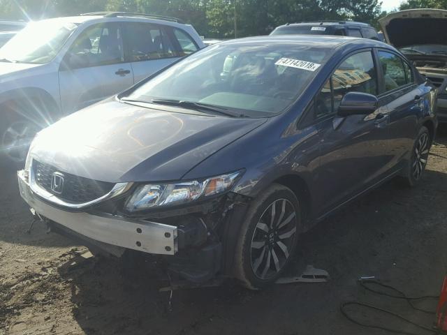 19XFB2F98FE239527 - 2015 HONDA CIVIC EXL GRAY photo 2