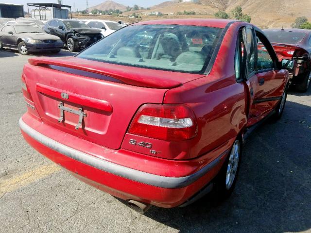 YV1VS2551YF515110 - 2000 VOLVO S40 RED photo 4