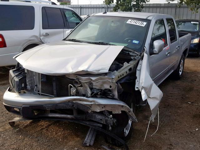1GCDSCF96C8119373 - 2012 CHEVROLET COLORADO L SILVER photo 2
