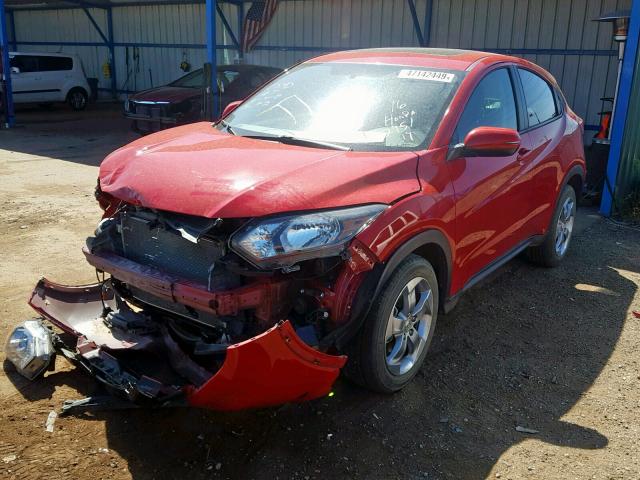 3CZRU6H54GM756866 - 2016 HONDA HR-V EX RED photo 2