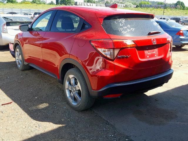 3CZRU6H54GM756866 - 2016 HONDA HR-V EX RED photo 3