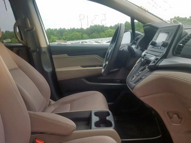 5FNRL6H27KB094406 - 2019 HONDA ODYSSEY LX WHITE photo 5