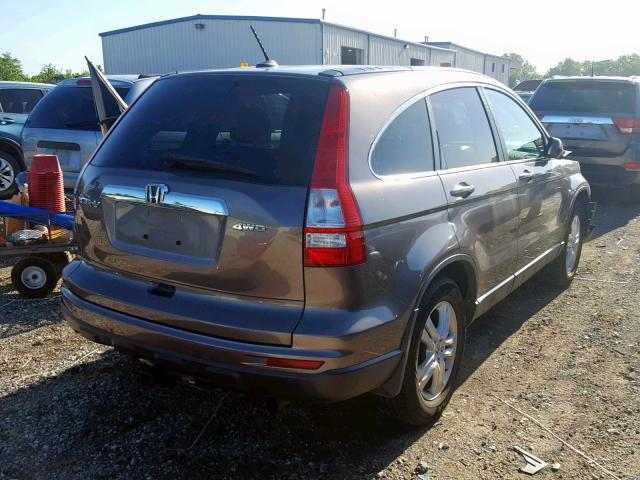 5J6RE4H79BL111787 - 2011 HONDA CR-V EXL BROWN photo 4