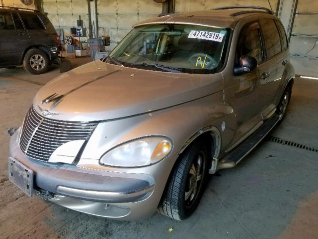 3C4FY58B42T281005 - 2002 CHRYSLER PT CRUISER GOLD photo 2